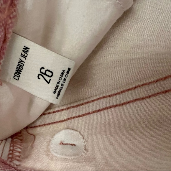 BDG straight leg pink pattern jeans size 26 - Picture 3 of 4